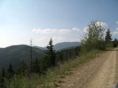 More Road Up To Holloman Saddle