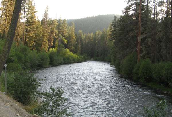 Rock Creek as Sun Wanes