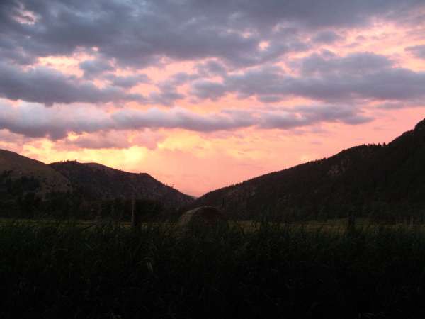 Sunset Over Rock Creek Canyon
