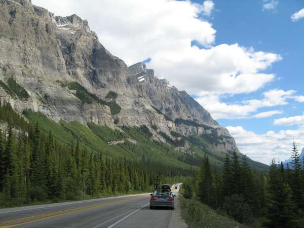 Icefields Parkway sans Glaciers