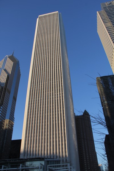 Aon Center, formerly Amoco Building, by Stone and Perkins and Will, 1972